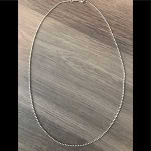 Tiffany & Co. Sterling Silver 16” Beaded Necklace